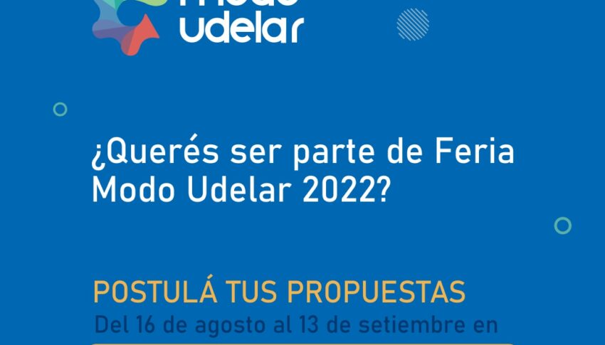 Convocatoria a presentar experiencias para la Feria Modo Udelar 2022