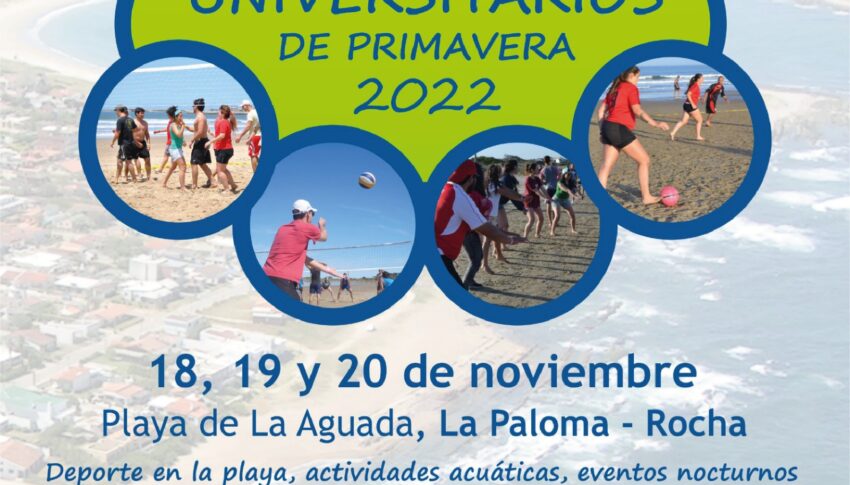 Vuelven los Juegos Universitario de la Primavera a la playa de La Aguada del 18 al 20 de noviembre