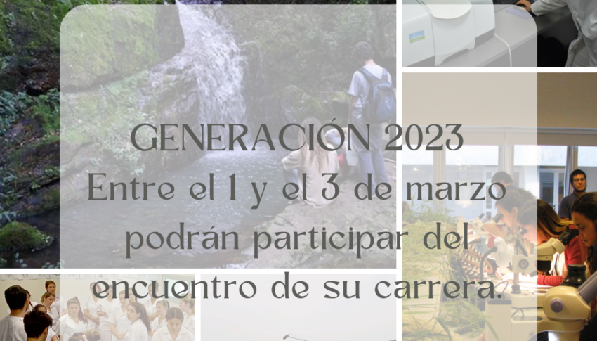 Fechas y horarios de los encuentros de orientación de carrera para la generación 2023 del CURE