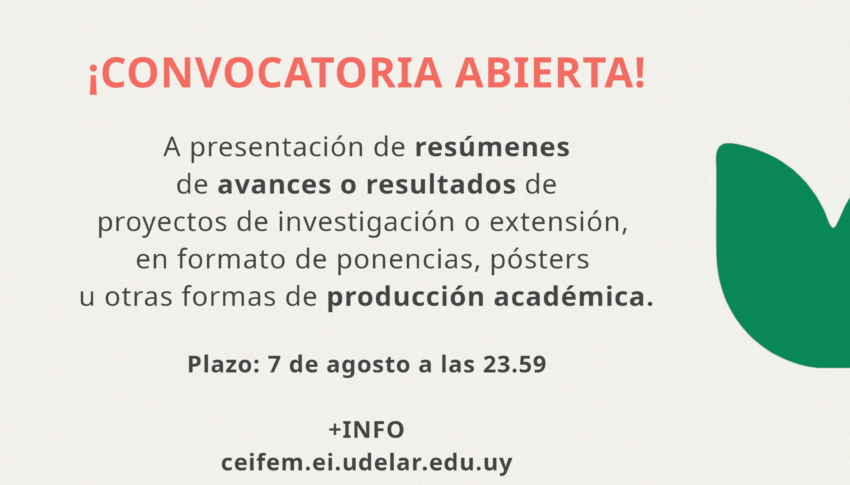 In[ter]disciplinadas 2023, Jornadas de Estudios Feministas, 27 y 28 de octubre en CURE Rocha