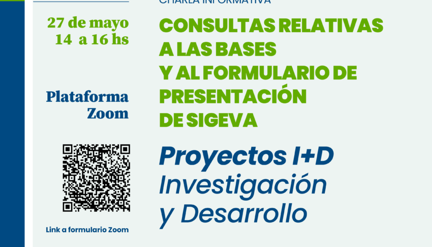 Charla informativa: Bases y formulario Proyectos I+D