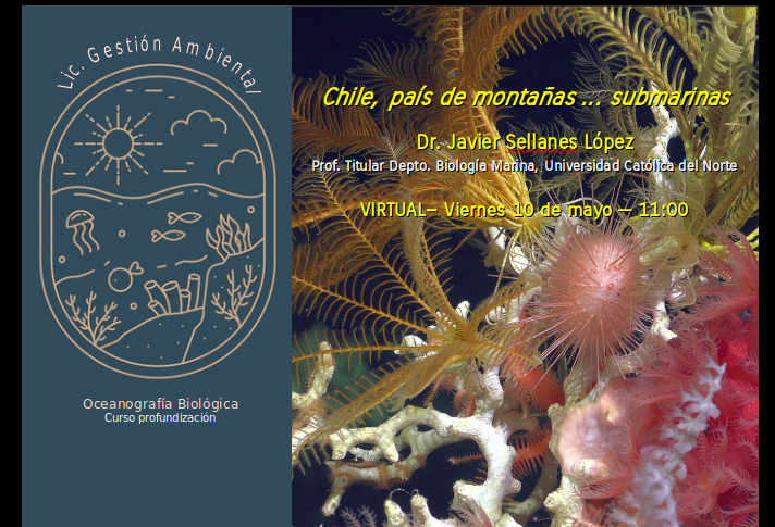 Explorando las Montañas Submarinas de Chile: Ciclo de Charlas en Oceanografía Biológica