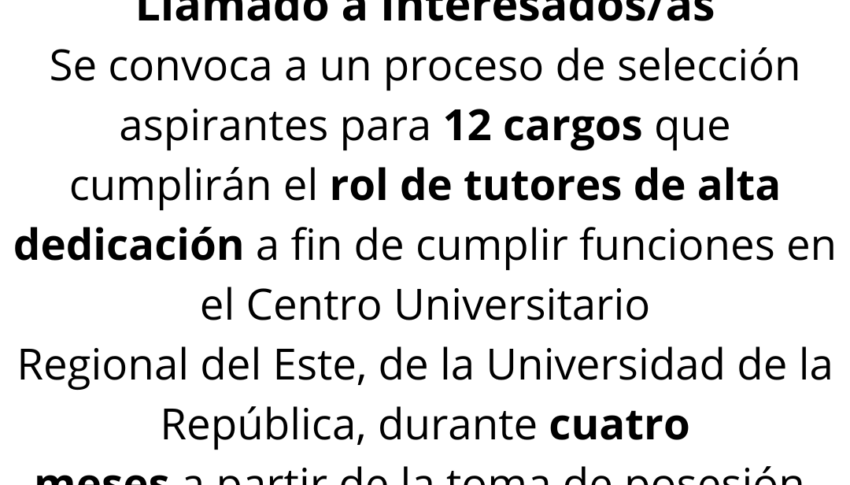 Convocatoria para Estudiantes: Ayudantes de Tutoría entre Pares en el CURE