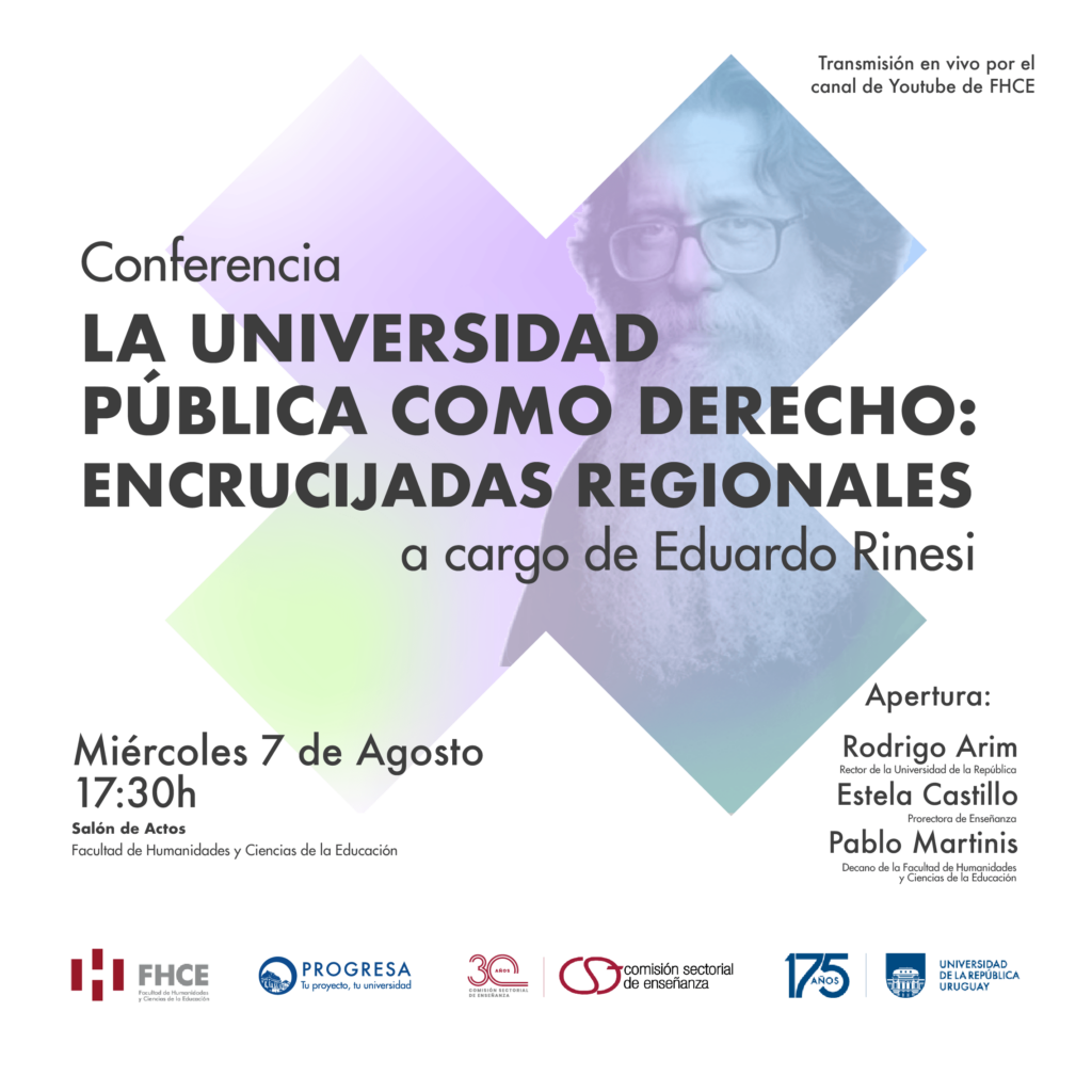 Conferencia «La universidad pública como derecho: encrucijadas regionales».