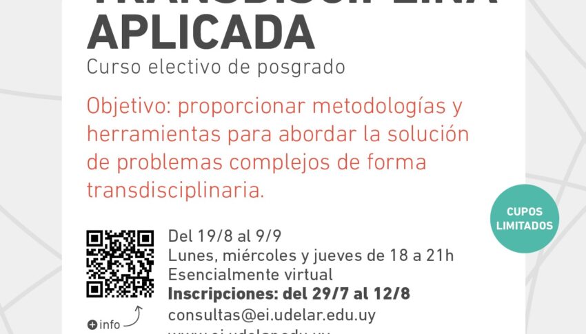 Curso para estudiantes de posgrado: Taller de Transdisciplina Aplicada 2024