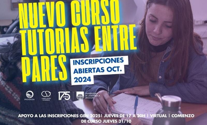 Nuevo curso de tutorías entre pares